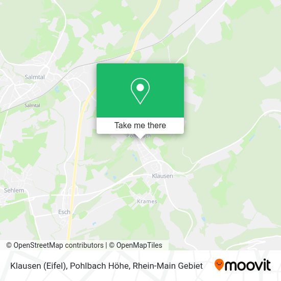 Карта Klausen (Eifel), Pohlbach Höhe