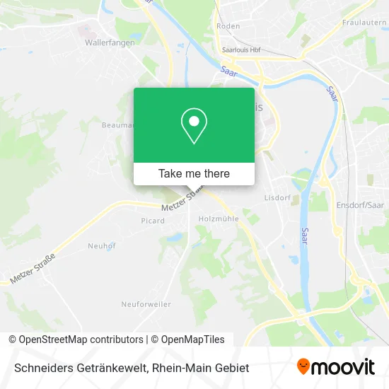 Карта Schneiders Getränkewelt