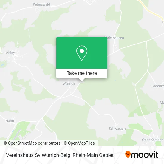 Карта Vereinshaus Sv Würrich-Belg