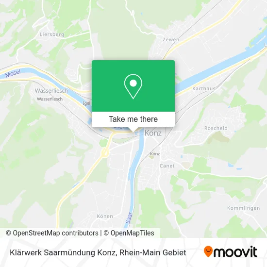 Карта Klärwerk Saarmündung Konz