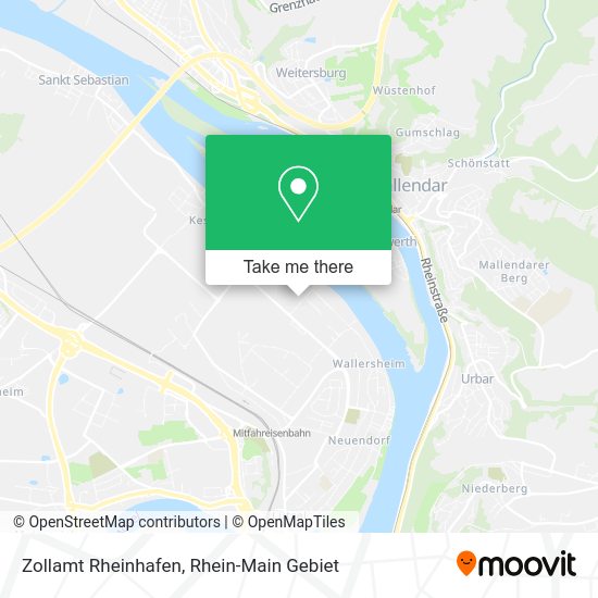 Карта Zollamt Rheinhafen