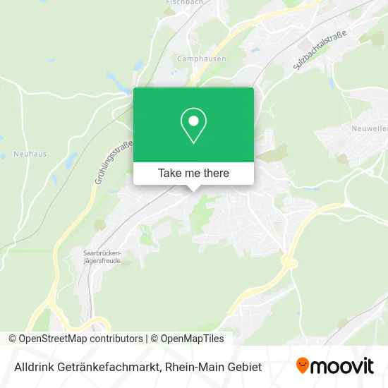 Карта Alldrink Getränkefachmarkt