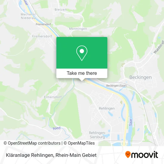 Карта Kläranlage Rehlingen