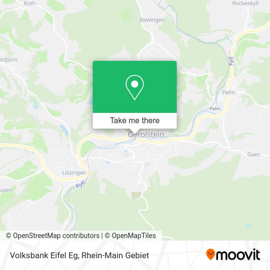 Карта Volksbank Eifel Eg
