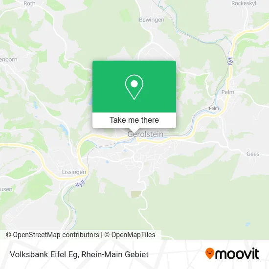 Карта Volksbank Eifel Eg