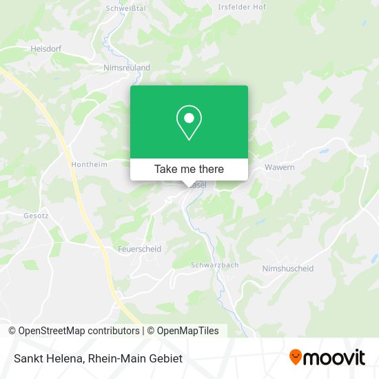 Sankt Helena map