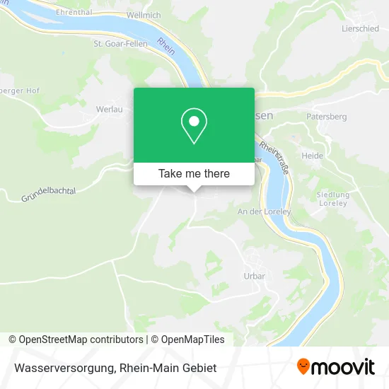 Карта Wasserversorgung