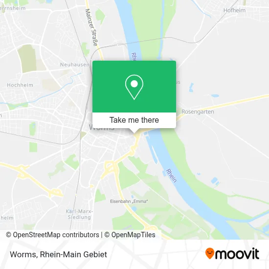 Worms map