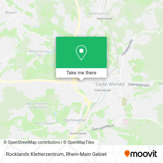 Карта Rocklands Kletterzentrum