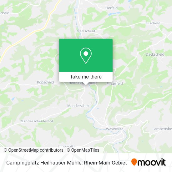 Карта Campingplatz Heilhauser Mühle