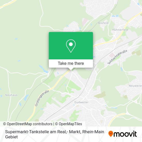 Карта Supermarkt-Tankstelle am Real,- Markt