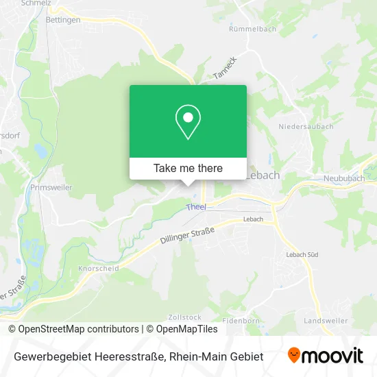 Карта Gewerbegebiet Heeresstraße
