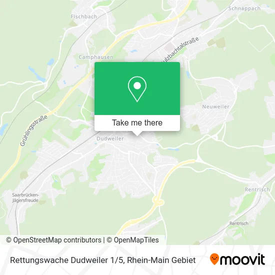 Карта Rettungswache Dudweiler 1/5