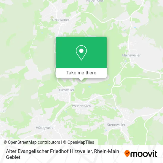 Карта Alter Evangelischer Friedhof Hirzweiler