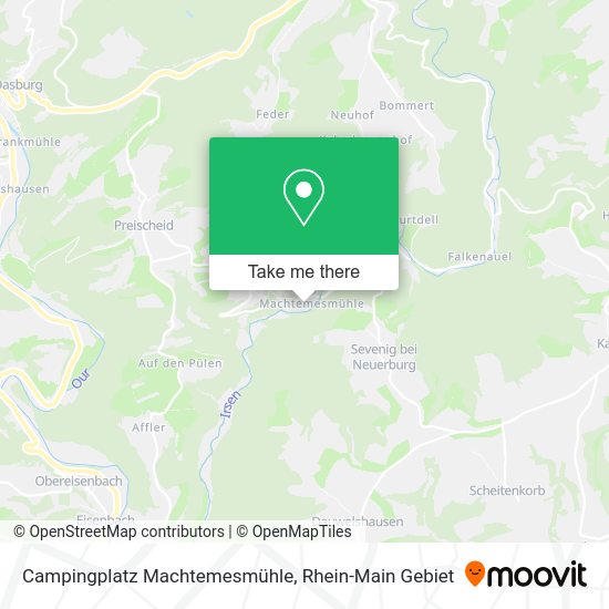 Карта Campingplatz Machtemesmühle