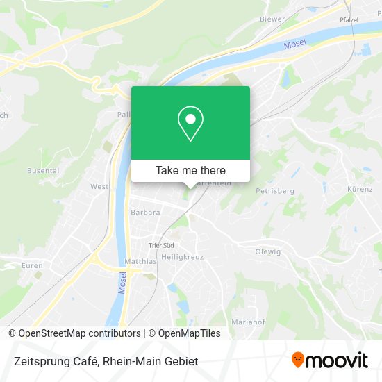 Карта Zeitsprung Café