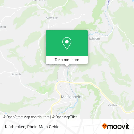 Карта Klärbecken