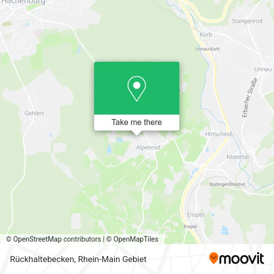 Карта Rückhaltebecken