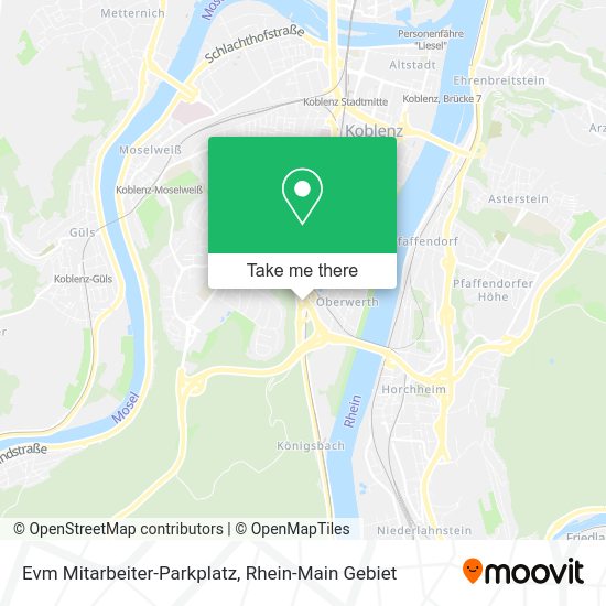 Карта Evm Mitarbeiter-Parkplatz