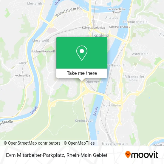 Карта Evm Mitarbeiter-Parkplatz