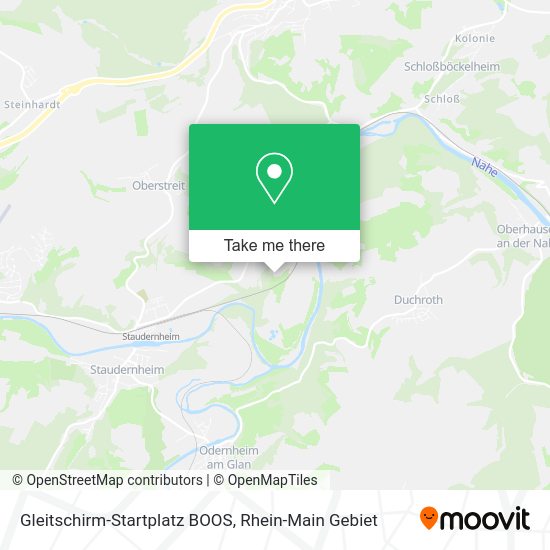 Карта Gleitschirm-Startplatz BOOS