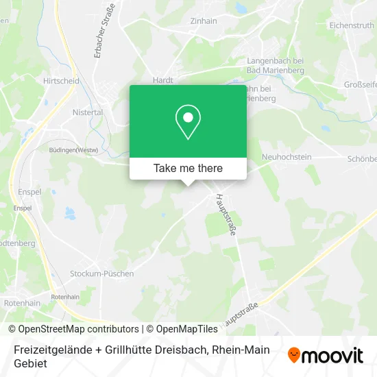 Карта Freizeitgelände + Grillhütte Dreisbach