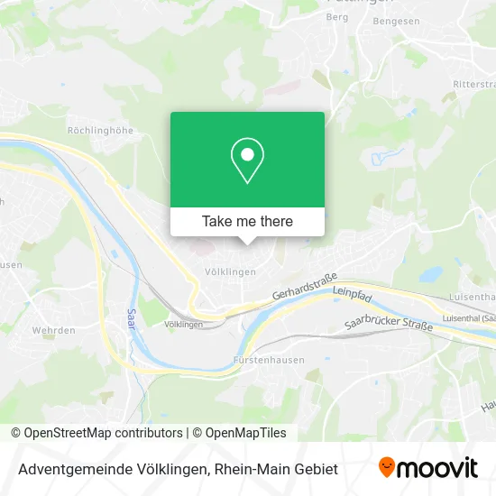 Карта Adventgemeinde Völklingen
