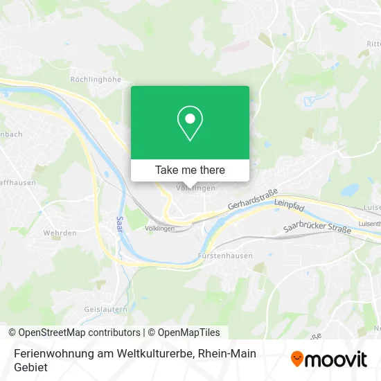 Карта Ferienwohnung am Weltkulturerbe