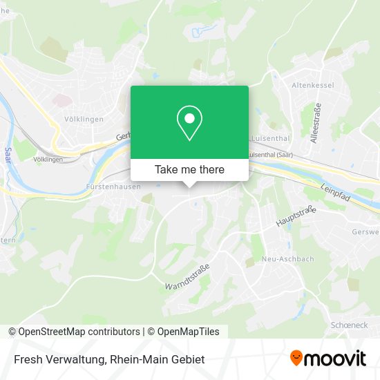 Карта Fresh Verwaltung