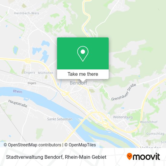 Карта Stadtverwaltung Bendorf