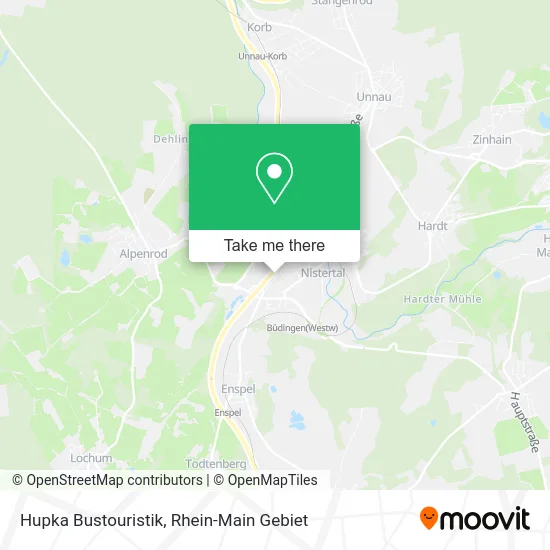 Карта Hupka Bustouristik
