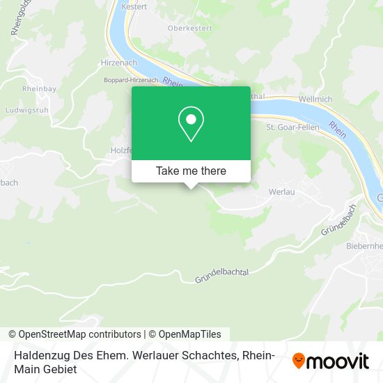 Карта Haldenzug Des Ehem. Werlauer Schachtes