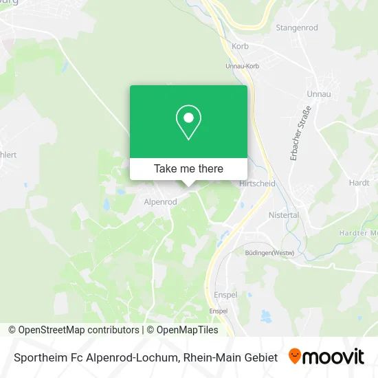 Карта Sportheim Fc Alpenrod-Lochum