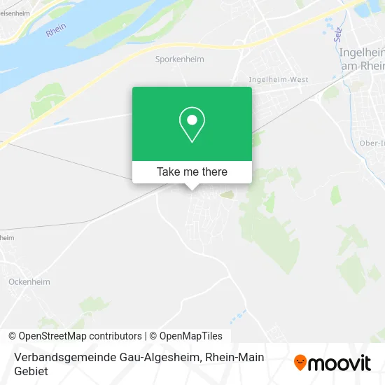 Карта Verbandsgemeinde Gau-Algesheim