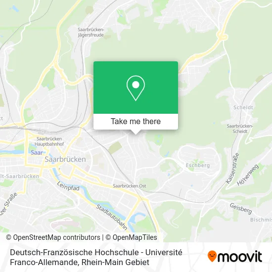 Карта Deutsch-Französische Hochschule - Université Franco-Allemande