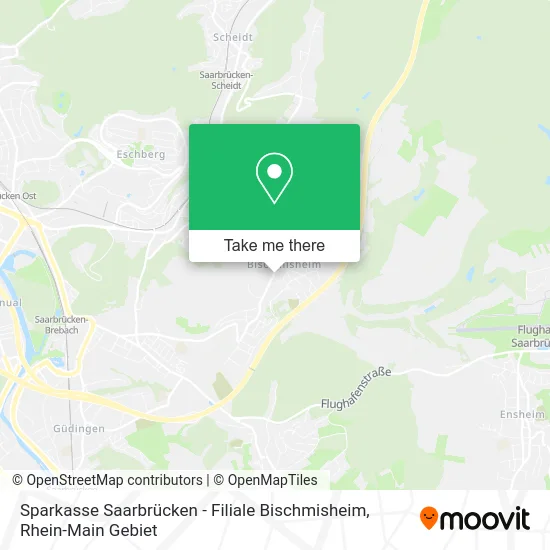 Карта Sparkasse Saarbrücken - Filiale Bischmisheim