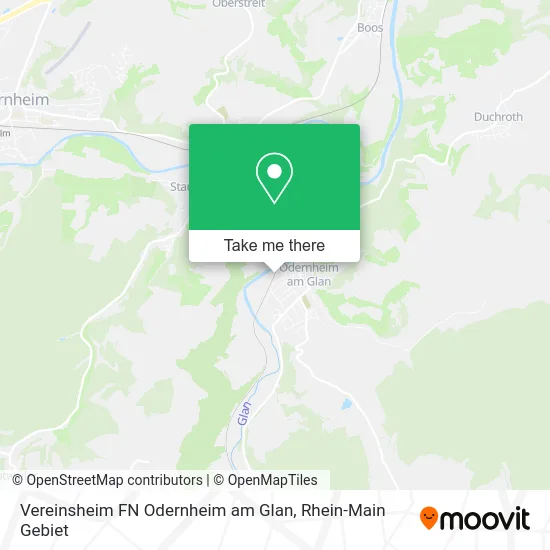 Карта Vereinsheim FN Odernheim am Glan