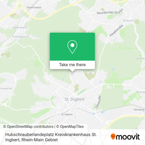 Карта Hubschrauberlandeplatz Kreiskrankenhaus St. Ingbert