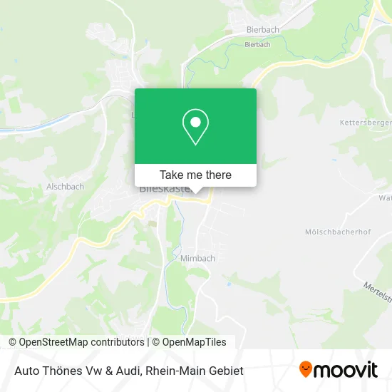 Карта Auto Thönes Vw & Audi