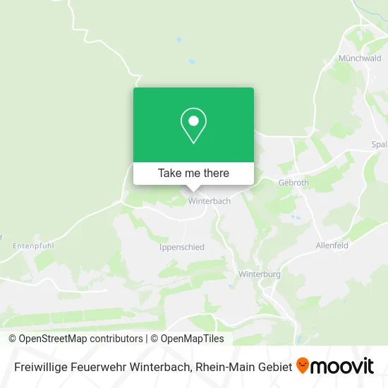 Карта Freiwillige Feuerwehr Winterbach
