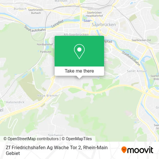 Карта Zf Friedrichshafen Ag Wache Tor 2