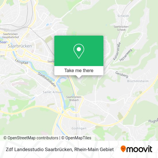 Карта Zdf Landesstudio Saarbrücken
