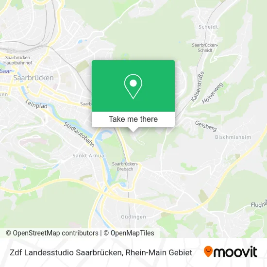 Карта Zdf Landesstudio Saarbrücken