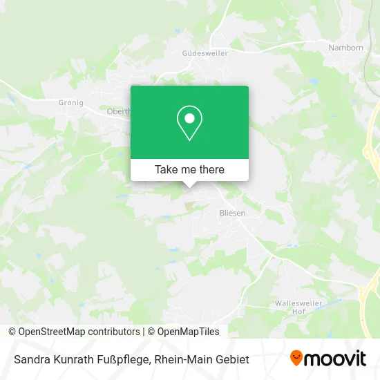 Карта Sandra Kunrath Fußpflege