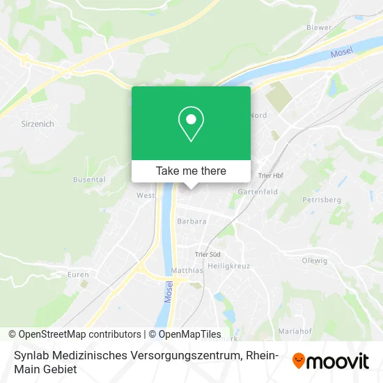 Карта Synlab Medizinisches Versorgungszentrum