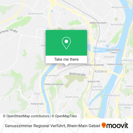 Карта Genusszimmer Regional Verführt