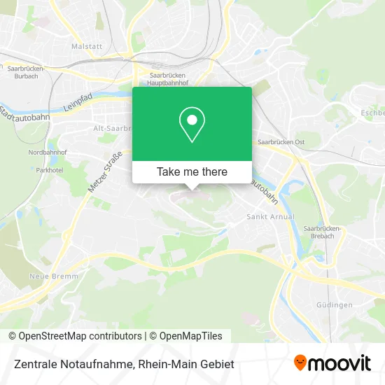 Карта Zentrale Notaufnahme