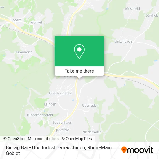 Карта Bimag Bau- Und Industriemaschinen