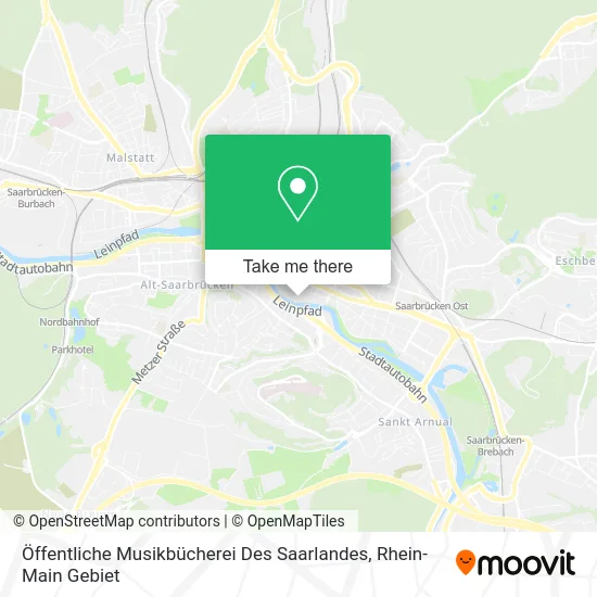 Карта Öffentliche Musikbücherei Des Saarlandes