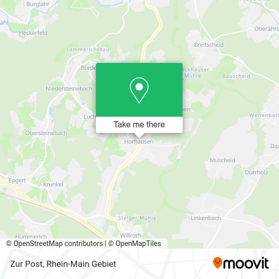 Карта Zur Post